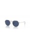 Ray-Ban RB9565S Jack Barn Msek (47 - 19) med Blå linser och Silver ram Solglasögon