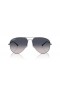 Ray-Ban RB3825 Gamla Flygare XL (58 - 14) med Blå linser och Silver ram Solglasögon
