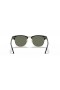 Ray-Ban RB3016F Clubmaster Classic XL (55 - 19) med Gröna linser och Svart ram Solglasögon