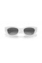 Ray-Ban RB4430 Zena Biobaserade M (52 - 22) med Grå linser och Vit ram Solglasögon