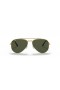 Ray-Ban RB3625 Nya Flygare L (58 - 14) med Gröna linser och Guld ram Solglasögon
