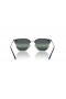 Ray-Ban RB4416 Nya Clubmaster XL (53 - 20) med Silver linser och Blå ram Solglasögon