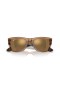 Ray-Ban RB0840S Mega Wayfarer Mkr (51 - 21) med Guld linser och Brun ram Solglasögon
