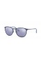 Ray-Ban RB3539 Erika Metall M (54 - 19) med Grå linser och Blå ram Solglasögon