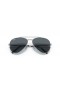 Ray-Ban RB3625 Nya Flygare XXL (62 - 14) med Blå linser och Silver ram Solglasögon