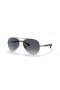 Ray-Ban RB3675 XL (58 - 14) med Blå linser och Silver ram Solglasögon