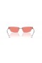 Ray-Ban RB3731 Anh Bio-Baserade XL (66 - 15) med Rosa linser och Silver ram Solglasögon