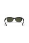Ray-Ban Nya Wayfarer RB2132 Klassiska M (55 - 18) med Gröna linser och Svart ram Solglasögon