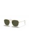 Ray-Ban RB3857 Frank S (51 - 20) med Gröna linser och Guld ram Solglasögon