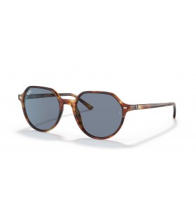 Ray-Ban RB2195 Thalia S (53 - 18) med BlÃ¥ linser och Brun ram SolglasÃ¶gon