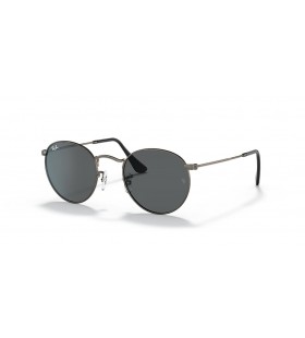 Ray-Ban RB3447 Runda Metall Antik S (50 - 21) med GrÃ¥ linser och Silver ram SolglasÃ¶gon