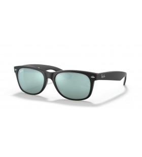 Ray-Ban Nya Wayfarer RB2132 Flash-M (55 - 18) med Silver linser och Svart ram SolglasÃ¶gon