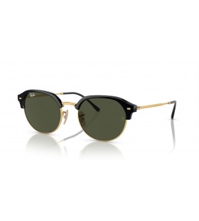 Ray-Ban RB4429 XXL (55 - 20) med Gröna linser och Svart ram Solglasögon