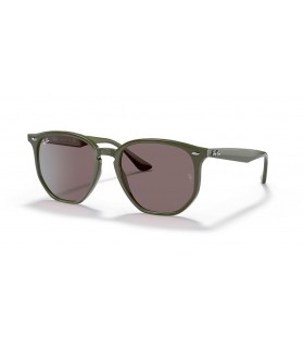 Ray-Ban RB4306F L (54 - 19) med Lila linser och GrÃ¶na ram SolglasÃ¶gon
