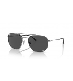 Ray-Ban RB3707 XL (57 - 20) med GrÃ¥ linser och Silver ram SolglasÃ¶gon