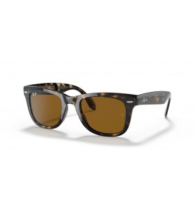 Ray-Ban RB4105 Wayfarer Folding Classic L (50 - 22) med Bruna linser och Tortoise frame SolglasÃ¶gon