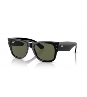 Ray-Ban RB0840S Mega Wayfarer Mkr (51 - 21) med GrÃ¶na linser och Svart ram SolglasÃ¶gon