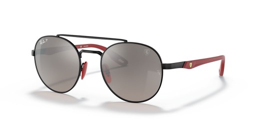 Ray-Ban RB3696M Scuderia Ferrari Collection S (51-20) Gri lensli ve Siyah çerçeveli güneş Gözlüğü
