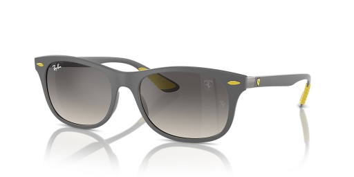 Ray-Ban RB4607M Scuderia Ferrari Koleksiyonu L (55-17) Gri lensli ve Gri çerçeveli Güneş Gözlüğü