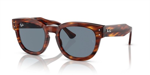 Ray-Ban RB0298SF Mega Hawkeye L (53 - 21) Mavi lensli ve Kahverengi çerçeveli güneş gözlüğü
