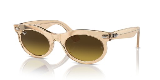 Ray-Ban RB2242 Wayfarer Oval Değişim L (53-22) Kahverengi lensler ve Kahverengi çerçeve Güneş Gözlüğü