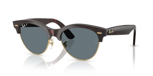 Ray-Ban RB2341 Clubmaster Way M (51-19) Mavi lensli ve Havana çerçeveli Güneş Gözlüklü