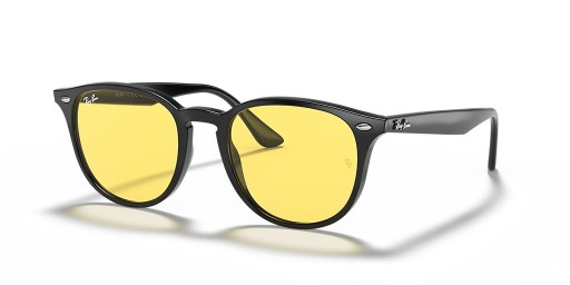 Ray - Ban RB4259F L (53-20) Sarı lensler ve Siyah çerçeve Güneş Gözlüğü ile