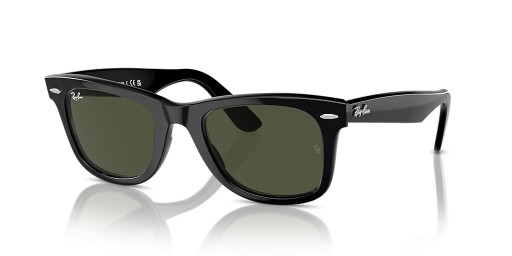 Ray - Ban RB2140 Orijinal Wayfarer Klasik L (50-22) Yeşil lensler ve Siyah çerçeve Güneş Gözlüğü