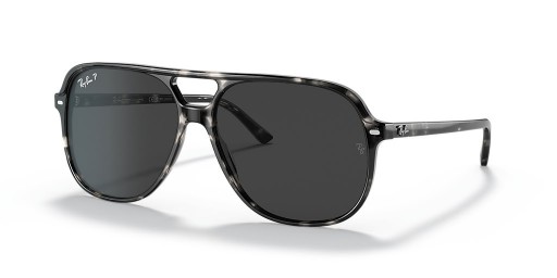 Ray-Ban RB2198 Bill M (60 - 14) Gri lensli ve Kaplumbağa çerçeveli güneş Gözlüklü
