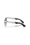 Ray-Ban RB3875 Wayfarer Deluxe L (53 - 18) Gri lensli ve Gümüş çerçeveli güneş Gözlüğü