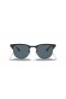 Ray-Ban RB3716 Clubmaster Metal L (51 - 21) Mavi lensli ve Siyah çerçeveli güneş gözlüğü