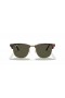Ray - Ban RB3016 Clubmaster Classic M (49-21) Yeşil lensli ve Kaplumbağa çerçeveli güneş Gözlüğü