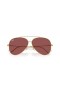Ray - Ban RBR0101S havacı ters L (59-11) Mor lensler ve Altın çerçeve güneş gözlüğü ile