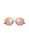 Ray - Ban RB3647N Yuvarlak Çift Köprü M (51-22) Kahverengi lensli ve Altın çerçeveli Güneş Gözlüğü