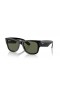 Ray - Ban RB0840S Mega Wayfarer M (51-21) Yeşil lensler ve Siyah çerçeve Güneş Gözlüğü