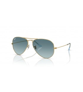 Ray-Ban RB3025 Aviator Gradient XL (58 - 14) Mavi lensli ve AltÄ±n Ã§erÃ§eveli gÃ¼neÅŸ GÃ¶zlÃ¼ÄŸÃ¼