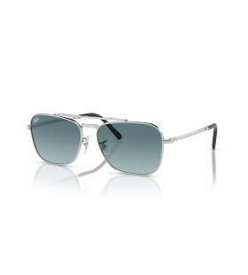 Ray-Ban RB3636 New Caravan XL (58-15) Mavi lensli ve GÃ¼mÃ¼ÅŸ Ã§erÃ§eveli gÃ¼neÅŸ GÃ¶zlÃ¼ÄŸÃ¼