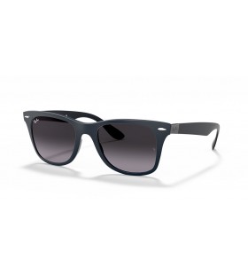 Ray-Ban RB4195 Wayfarer Liteforce L (52 - 20) Gri lensli ve Mavi çerçeveli güneş Gözlüğü