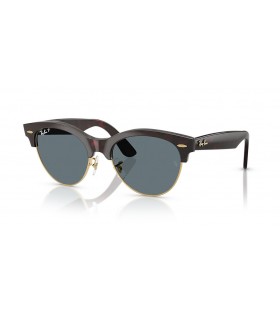 Ray-Ban RB2341 Clubmaster Way M (51-19) Mavi lensli ve Havana çerçeveli Güneş Gözlüklü