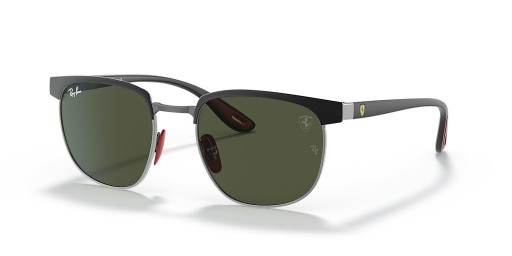 Ray-Ban RB3698M de la Scuderia Ferrari de Colección L (53 - 20) con lentes de color Verde y Negro Gafas de sol de montura