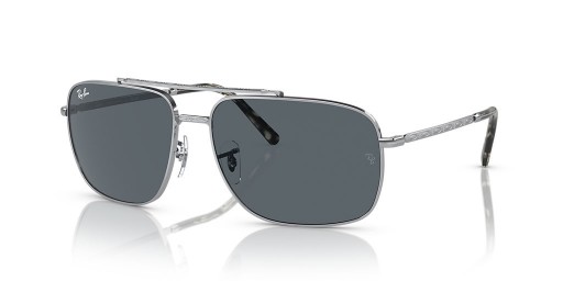Ray-Ban RB3796 L (59 - 15) con lentes Azules y Gafas de sol de montura de Plata