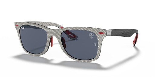 Ray-Ban RB8395M de la Scuderia Ferrari de Colección L (52 - 20) con Gris lentes y Gafas de sol de montura Gris
