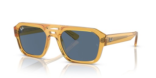Ray-Ban RB4397 Corrigan Bio-Base de M (54 - 20) con lentes Azules y Amarillo Gafas de sol de montura