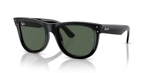 Ray-Ban RBR0502SF Caminante Inversa M (53 - 20) con lentes de color Verde y Negro Gafas de sol de montura