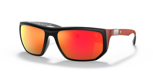 Ray-Ban RB8361M de la Scuderia Ferrari de Colección XXL (60 - 18) con lentes Marrones y Negro Gafas de sol de montura