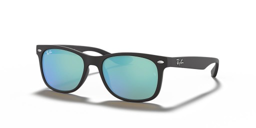 Ray-Ban RB9052S Nuevo Caminante de los Niños S (47 - 15) con lentes Azules y Negro Gafas de sol de montura