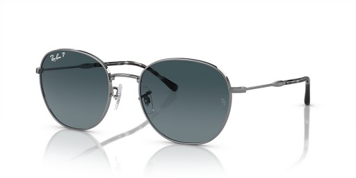 Ray-Ban RB3809 XL (55 - 20) con lentes Azules y Gafas de sol de montura de Plata