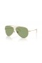 Ray-Ban RBR0101S Aviador Inversa L (59 - 11) con lentes de color Verde y Oro, Gafas de sol de montura