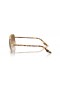 Ray-Ban RB3699 M (56 - 18) con lentes Marrones y Gafas de sol de montura de Oro