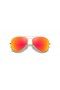 Ray-Ban RB3025 Aviator Flash Lentes XL (58 - 14) con Naranja lentes y Gafas de sol de montura de Oro